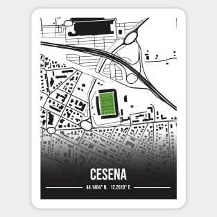 Cesena FC Stadium Map Design Sticker